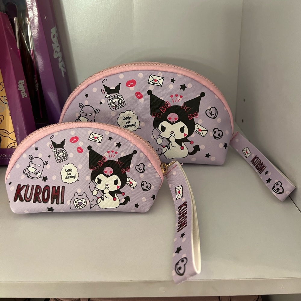 COPY - Brand new Kuromi makeup bag set of two